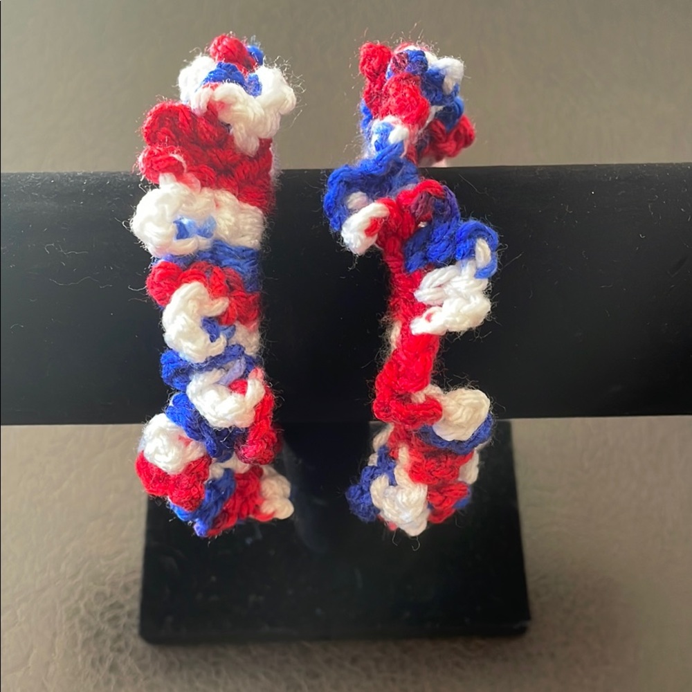 Colorful Crochet Hair Scrunchies